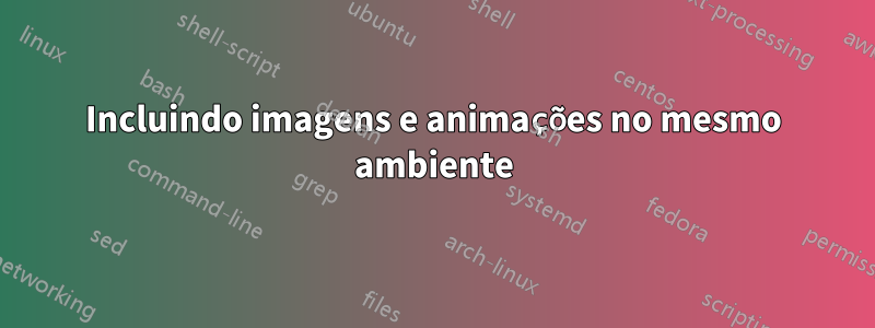 Incluindo imagens e animações no mesmo ambiente