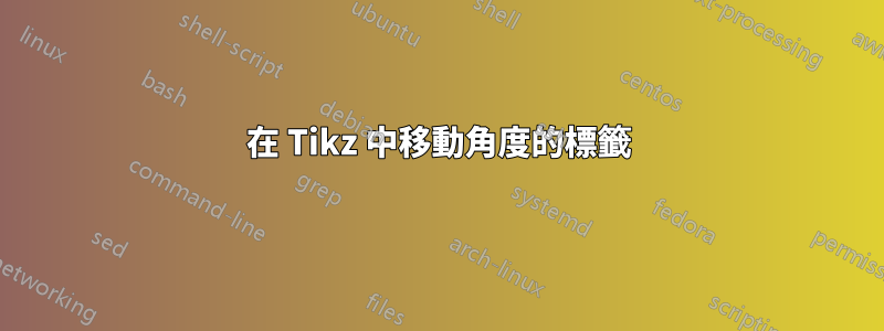 在 Tikz 中移動角度的標籤