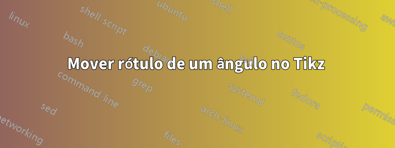 Mover rótulo de um ângulo no Tikz