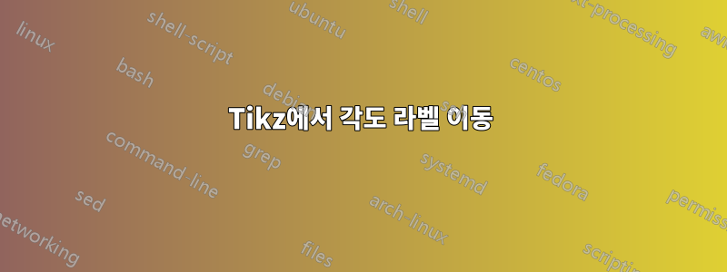 Tikz에서 각도 라벨 이동
