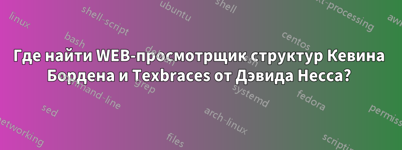 Где найти WEB-просмотрщик структур Кевина Бордена и Texbraces от Дэвида Несса?