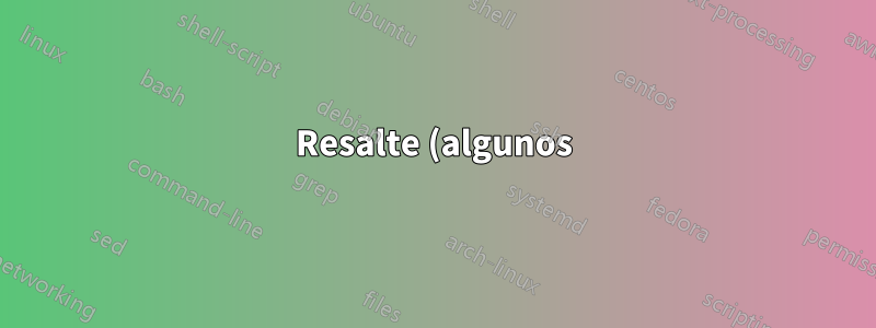 Resalte (algunos) elementos en el diagrama inteligente (diagrama circular)