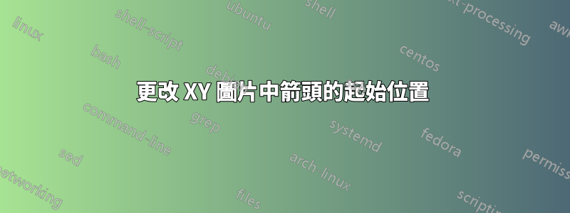 更改 XY 圖片中箭頭的起始位置