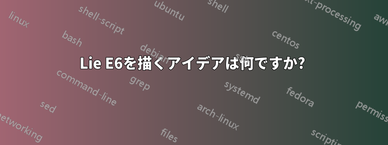 Lie E6を描くアイデアは何ですか?