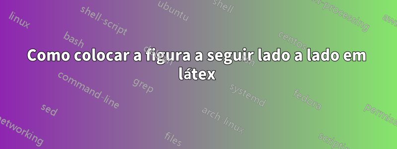 Como colocar a figura a seguir lado a lado em látex