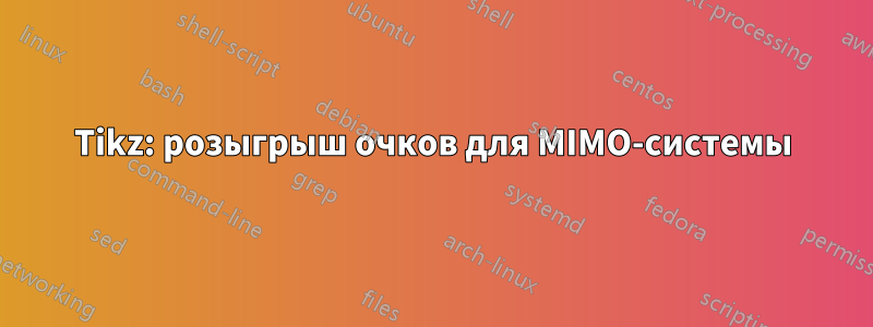 Tikz: розыгрыш очков для MIMO-системы