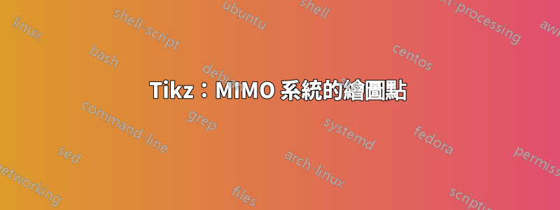 Tikz：MIMO 系統的繪圖點