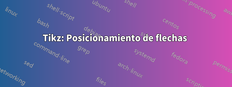 Tikz: Posicionamiento de flechas