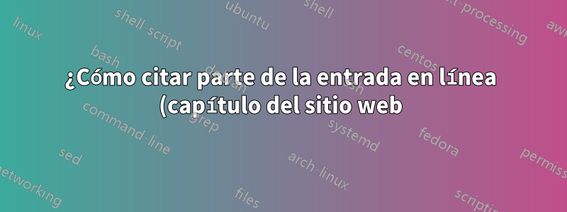 ¿Cómo citar parte de la entrada en línea (capítulo del sitio web) en BibLaTex?