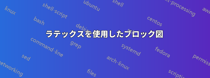 ラテックスを使用したブロック図