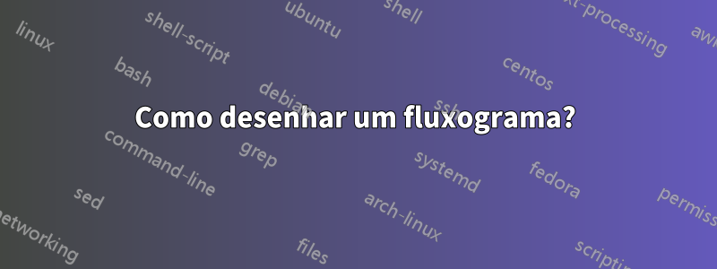 Como desenhar um fluxograma?