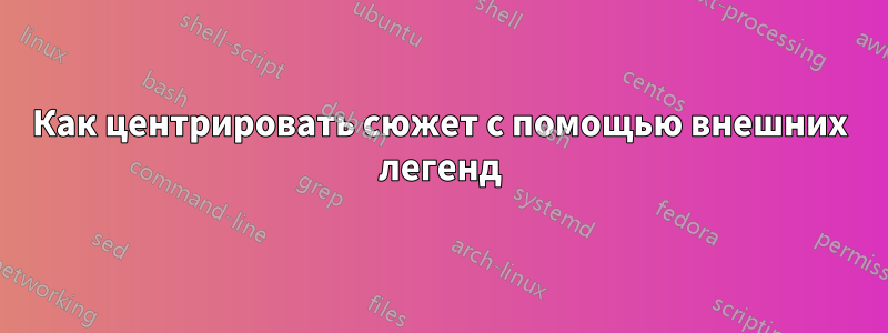 Как центрировать сюжет с помощью внешних легенд