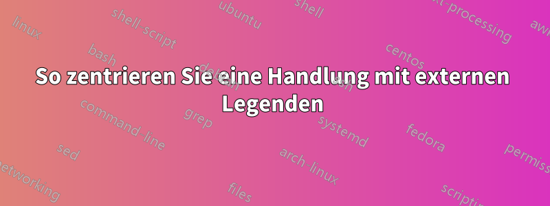 So zentrieren Sie eine Handlung mit externen Legenden