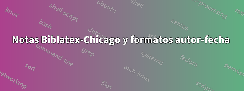 Notas Biblatex-Chicago y formatos autor-fecha