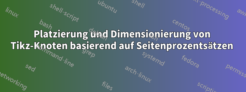 Platzierung und Dimensionierung von Tikz-Knoten basierend auf Seitenprozentsätzen