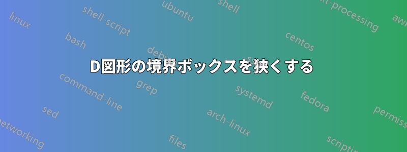 3D図形の境界ボックスを狭くする