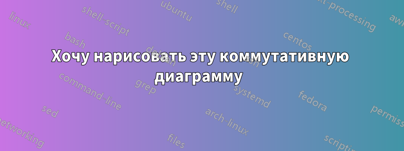 Хочу нарисовать эту коммутативную диаграмму 