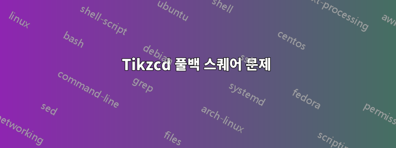 Tikzcd 풀백 스퀘어 문제