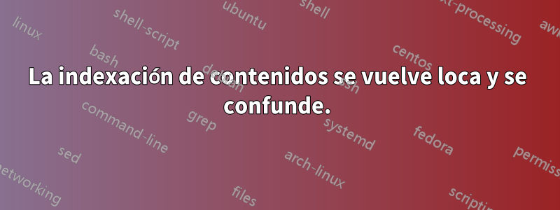 La indexación de contenidos se vuelve loca y se confunde.