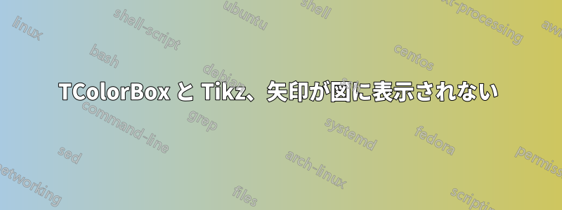 TColorBox と Tikz、矢印が図に表示されない