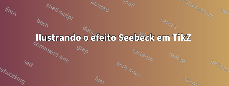 Ilustrando o efeito Seebeck em TikZ