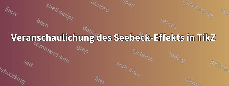 Veranschaulichung des Seebeck-Effekts in TikZ