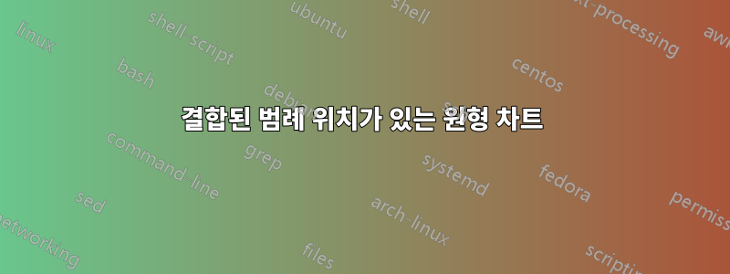 결합된 범례 위치가 있는 원형 차트