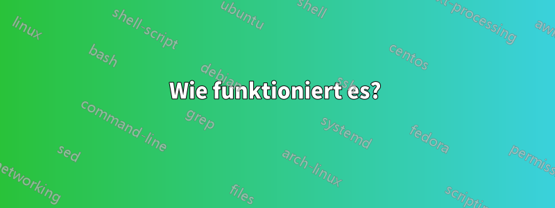 Wie funktioniert es?