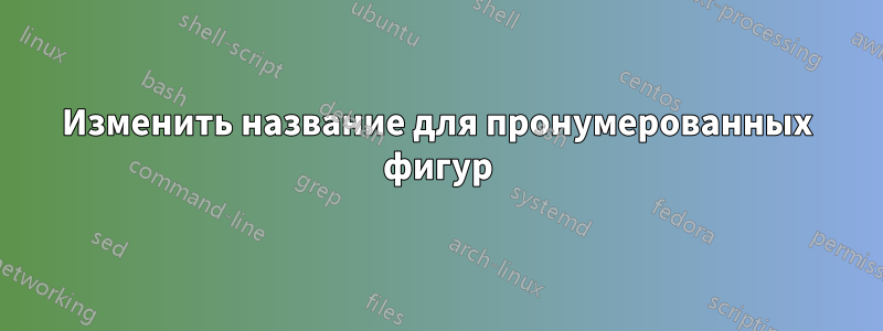 Изменить название для пронумерованных фигур