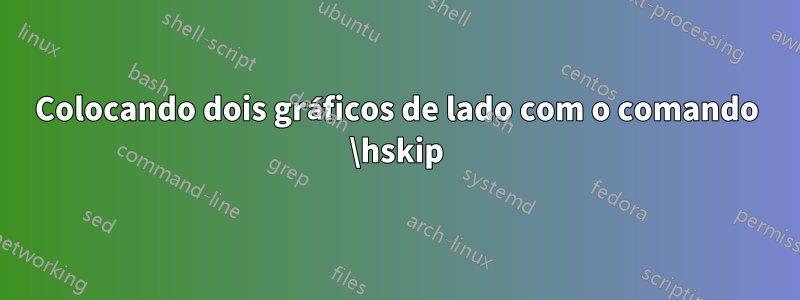 Colocando dois gráficos de lado com o comando \hskip