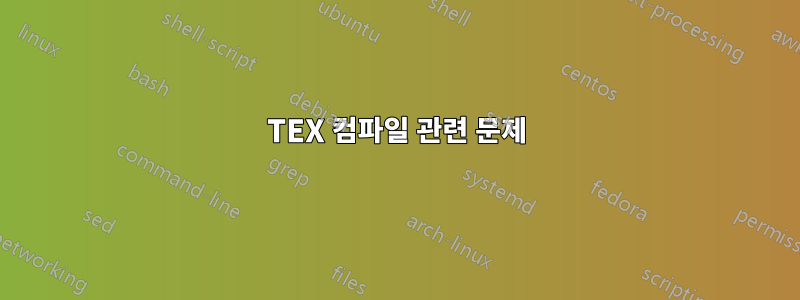 TEX 컴파일 관련 문제