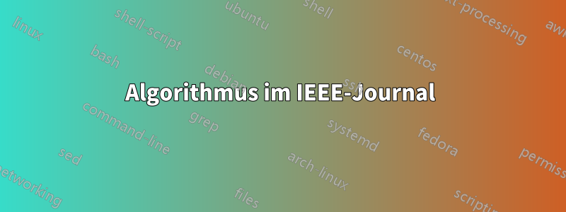 Algorithmus im IEEE-Journal