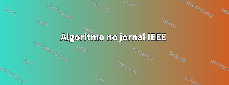 Algoritmo no jornal IEEE