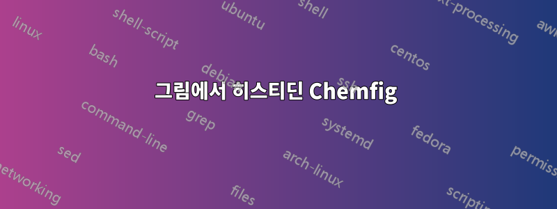 그림에서 히스티딘 Chemfig