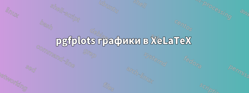 pgfplots графики в XeLaTeX