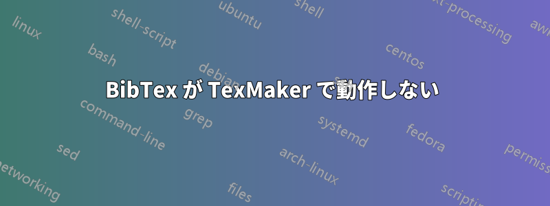 BibTex が TexMaker で動作しない