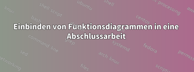 Einbinden von Funktionsdiagrammen in eine Abschlussarbeit