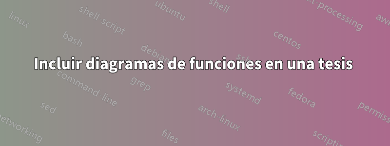 Incluir diagramas de funciones en una tesis