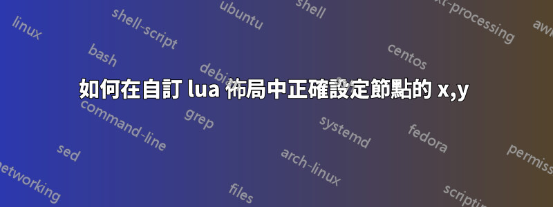 如何在自訂 lua 佈局中正確設定節點的 x,y