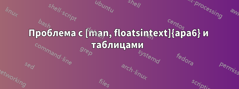 Проблема с [man, floatsintext]{apa6} и таблицами 