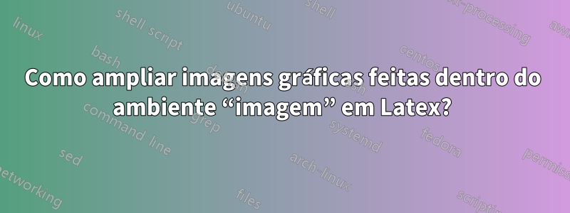 Como ampliar imagens gráficas feitas dentro do ambiente “imagem” em Latex?