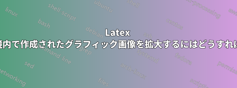 Latex の「picture」環境内で作成されたグラフィック画像を拡大するにはどうすればよいでしょうか?