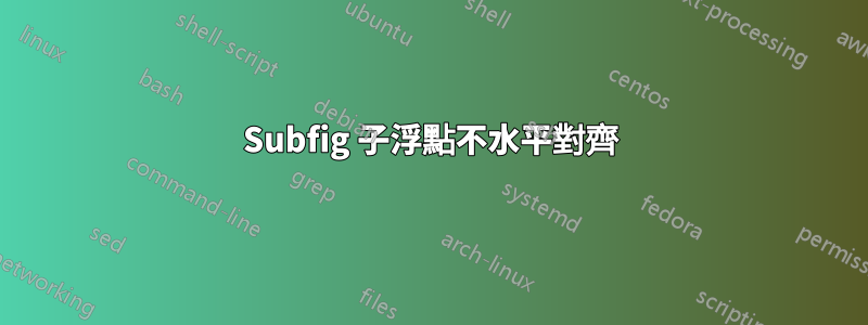 Subfig 子浮點不水平對齊