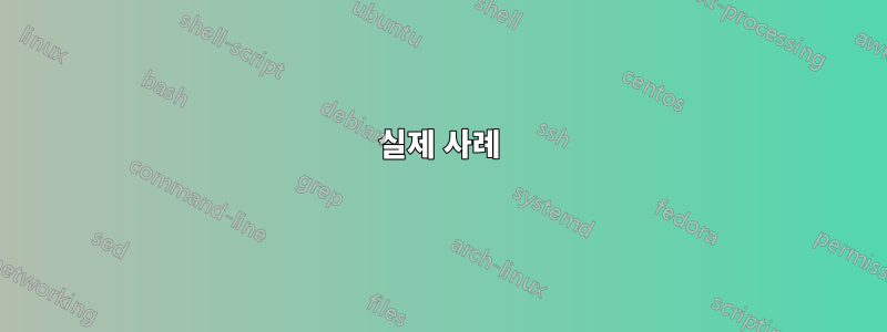 실제 사례