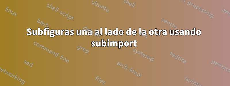 Subfiguras una al lado de la otra usando subimport