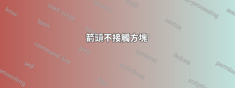 箭頭不接觸方塊