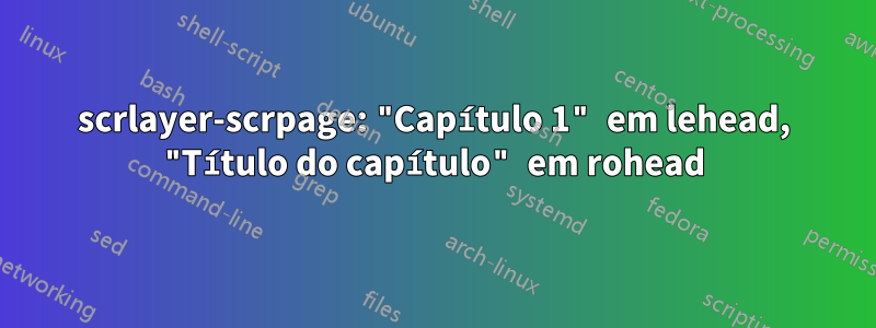 scrlayer-scrpage: "Capítulo 1" em lehead, "Título do capítulo" em rohead