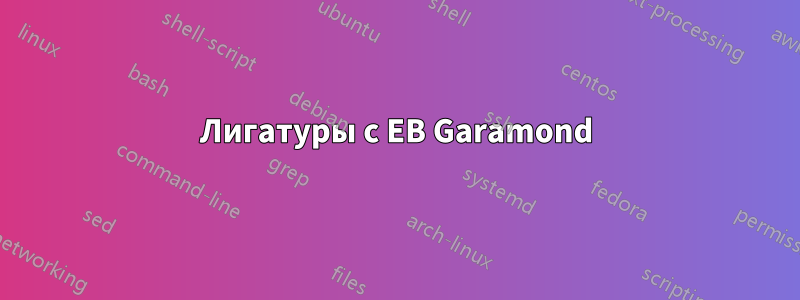 Лигатуры с EB Garamond