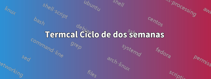 Termcal Ciclo de dos semanas