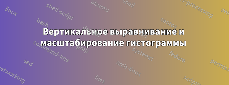 Вертикальное выравнивание и масштабирование гистограммы